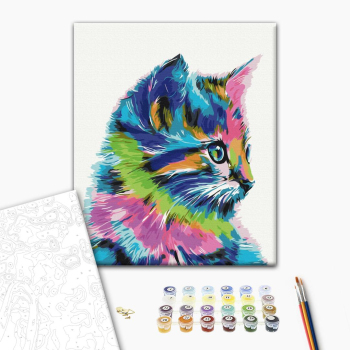 Котик в краске