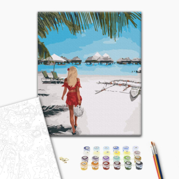 Картина по номерам Люди на картинах - Лазурний берег