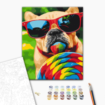 Картина по номерам Тварини, птахи та риби - Летний песик