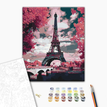 Картина по номерам Города - Магнолії в Парижі