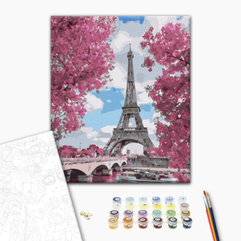 Картина по номерам Города - Магнолія в Парижі