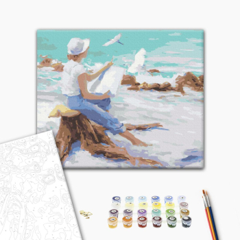 Картина по номерам Люди на картинах - Морський нарис