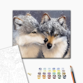 Картина по номерам Тварини, птахи та риби - Нежное чувство