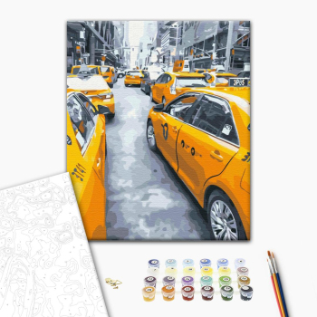 Картина по номерам Города - Нью-Йорське таксі