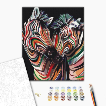 Пара радужных зебр