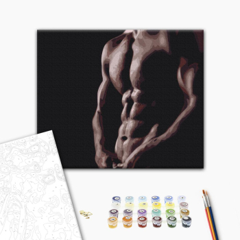 Картина по номерам Люди на картинах - Оголений чоловік