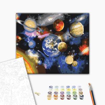 Картина по номерам Космос - Парад з планет