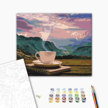 Картина по номерам Природа - Утро с видом на горы