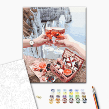 Картина по номерам Романтика - Завтрак у скал