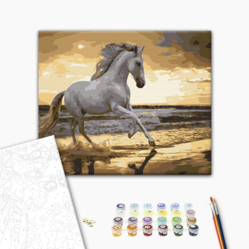 Бег рысью на побережье