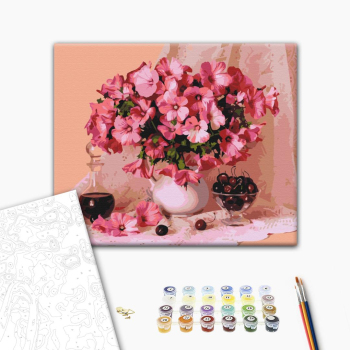 Картина по номерам Квіти - Цвітіння і вишні