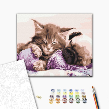 Картина по номерам Тварини, птахи та риби - Бабусині улюбленці