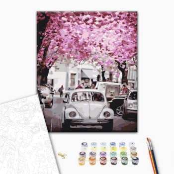 Картина по номерам Города - В місті весна