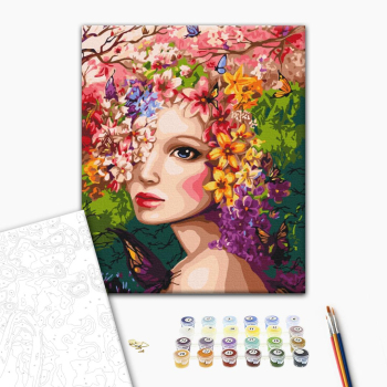 Картина по номерам Люди на картинах - Весняна німфа