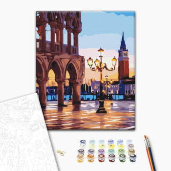 Картина по номерам Города - Вечірня площа Венеції