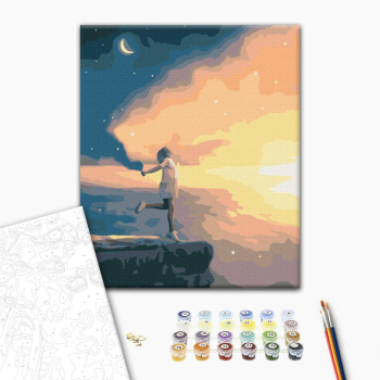 Картина по номерам Люди на картинах - Космічний політ