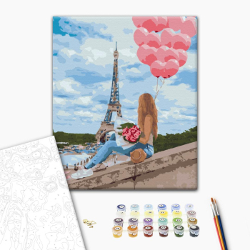 Картина по номерам Города - Кращий день в Парижі