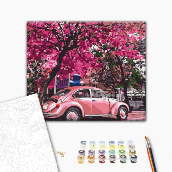 Картина по номерам Пейзажі - Квітуча парковка