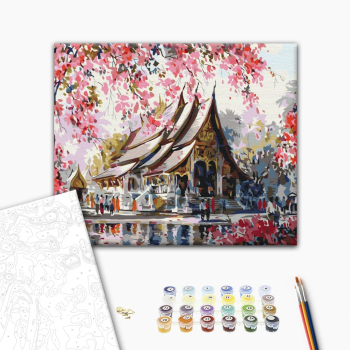 Картина по номерам Города - Тайський храм