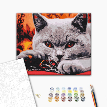 Картина по номерам Тварини, птахи та риби - Домашній хижак