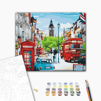 Картина по номерам Города - Час-пик в Лондоне