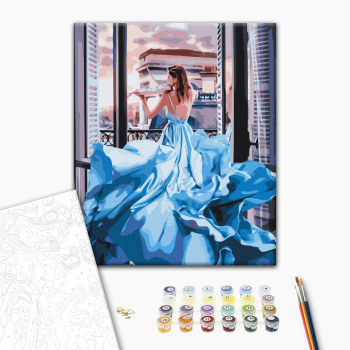 Картина по номерам Люди на картинах - Девушка в платье