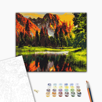 Закат в горной долине