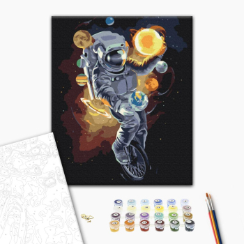 Картина по номерам Космос - Космічний жонглер