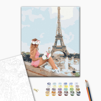 Картина по номерам Люди на картинах - In the summer in Paris