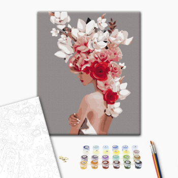 Картина по номерам Авторські колекції - Квіткова тіара