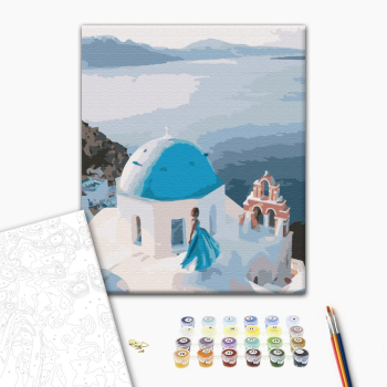 Картина по номерам Города - On the roof of Greece