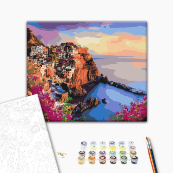 Картина по номерам Города - Яскраві барви Сицилії