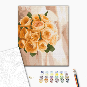 Картина по номерам Квіти - Букет нареченої