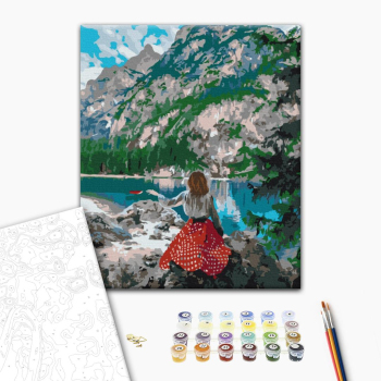 Путешественница у озера