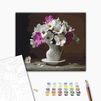 Картина по номерам Квіти - Космеї
