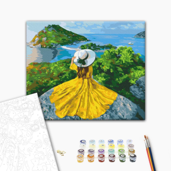 Картина по номерам Люди на картинах - Дівчина-сонце