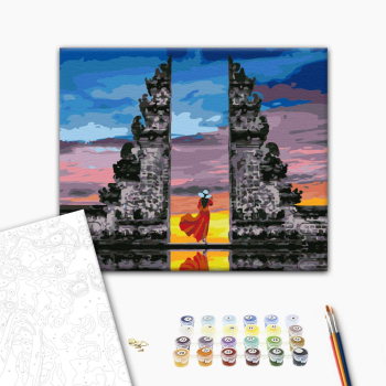 Картина по номерам Люди на картинах - Мандрівниця на Балі