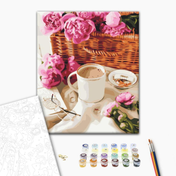 Пионы в корзине