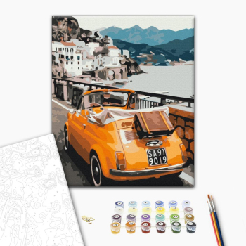 Картина по номерам Города - Ретро автомобіль