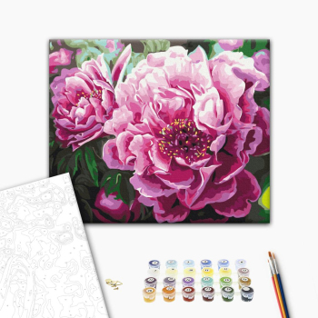 Картина по номерам Квіти - Розкішна півонія
