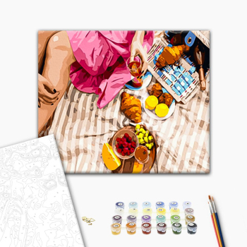 Картина по номерам Натюрморти - Смаколики на пікнік