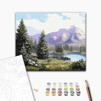 Картина по номерам Пейзажі - Прекрасные горы