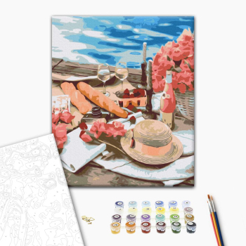 Картина по номерам Натюрморти - Пікнік поруч з морем