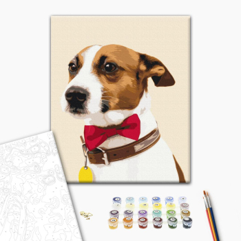 Картина по номерам Тварини, птахи та риби - Собачка чемпион