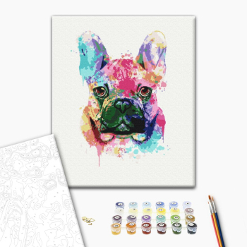 Красочный бульдог