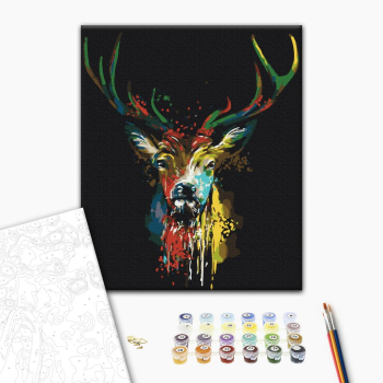 Красочный олень