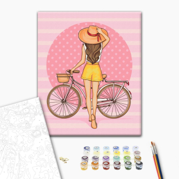 Девушка с велосипедом