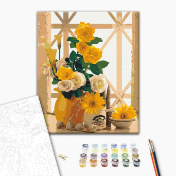 Картина по номерам Квіти - Желтый натюрморт