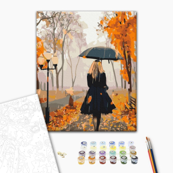 Картина по номерам Люди на картинах - Незнайомка восени