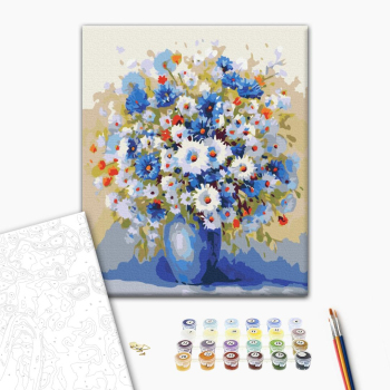 Картина по номерам Квіти - Полевой букет